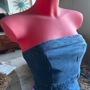 Women's Denim Strapless Dress 7th Hudson Diesel